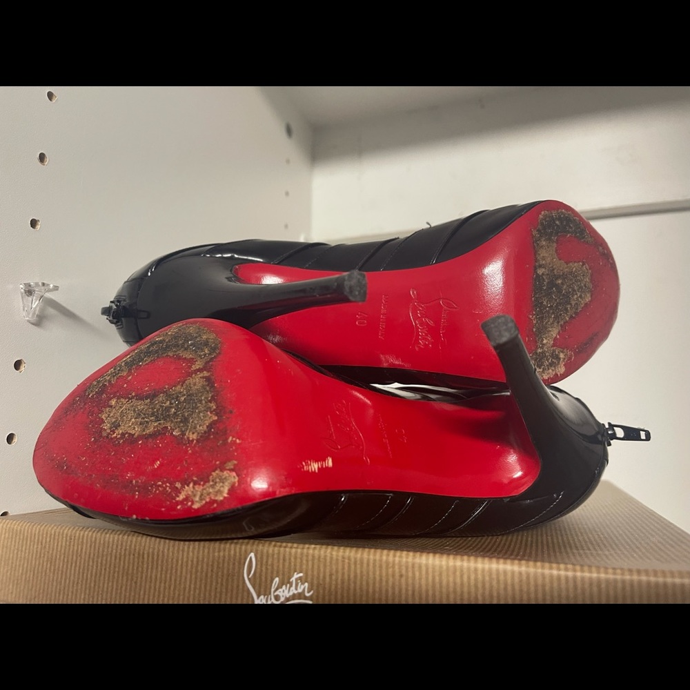 COPY - Christian Louboutin open toe ankle boots - Picture 5 of 7